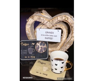 Stickdatei ITH - Mug Rug "Coffee/Tea is like a hug in a mug"